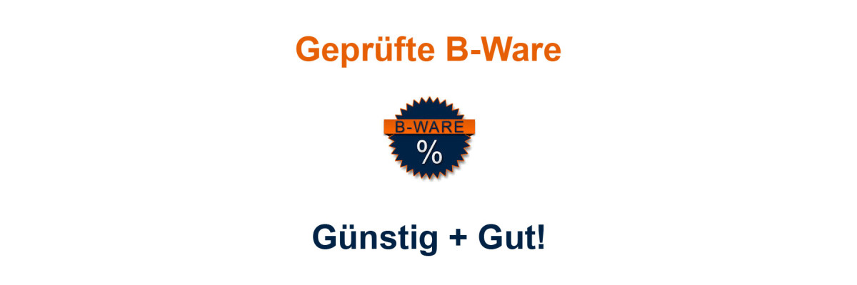 Neue Kategorie für B-Ware - 