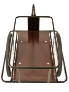 Zeitungswagen Large mit höhenverstellbarer Hochdeichsel und Bodenplatte ohne Kunststoffwanne ohne Kunststoffdeckel