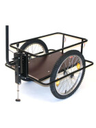 Zeitungswagen Large mit höhenverstellbarer Hochdeichsel und Bodenplatte ohne Kunststoffwanne mit Kunststoffauflagedeckel