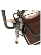 Zeitungswagen Large mit höhenverstellbarer Hochdeichsel und Bodenplatte ohne Kunststoffwanne mit Kunststoffauflagedeckel