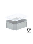 SET1-Einsatzbehälter+Klickdeckel Auflagedeckel transluzent