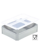 SET1-Einsatzbehälter+Klickdeckel Auflagedeckel transluzent