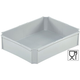 SET2-Einsatzbehälter+Klickdeckel Auflagedeckel grau