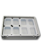 SET2-Einsatzbehälter+Klickdeckel Auflagedeckel grau