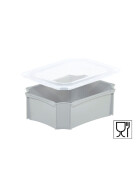 SET2-Einsatzbehälter+Klickdeckel Auflagedeckel transluzent