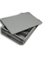 SET3-Einsatzbehälter+Klickdeckel Auflagedeckel grau