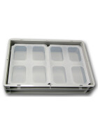 SET3-Einsatzbehälter+Klickdeckel Auflagedeckel transluzent