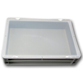 SET3-Einsatzbehälter+Klickdeckel Scharnierdeckel transluzent