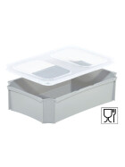 SET5-Einsatzbehälter+Klickdeckel Auflagedeckel transluzent