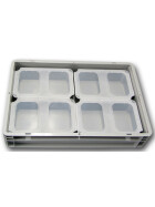 SET7-Einsatzbehälter+Klickdeckel Auflagedeckel transluzent