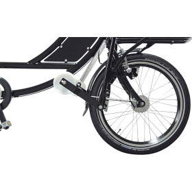 Werksrad Lastenrad mit Rollenständer ohne Behälter, Rahmenfarbe: schwarz