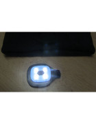 Strickmütze Beanie mit LED Licht - wiederaufladbar - grau