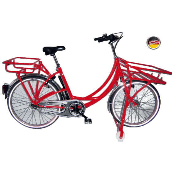Postfahrrad Hopper mit Rollenständer Rot 7-Gang