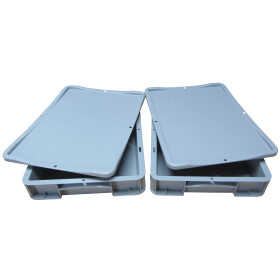 Pizzateigbehälter Set 2 Stück 40x30x7cm mit 2x...