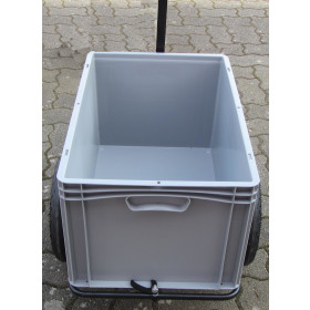Fahrradanhänger/Handwagen Mini Boy mit Behälter mit Auflagedeckel