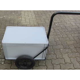 Fahrradanhänger/Handwagen Mini Boy mit Behälter mit Auflagedeckel