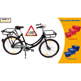 Postfahrrad e-Runner Heck- und Frontträger, eBike Blau 3- Gang