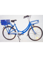 Postfahrrad e-Runner Heck- und Frontträger, eBike Blau 3- Gang