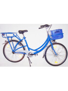 Postfahrrad e-Runner Heck- und Frontträger, eBike Blau 3- Gang