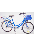 Postfahrrad e-Runner Heck- und Frontträger, eBike Blau 3- Gang