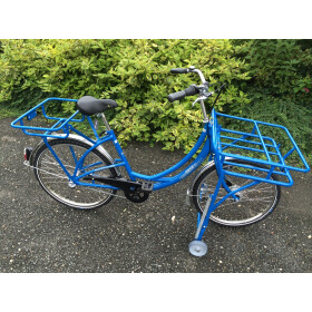 Postfahrrad e-Hopper mit Rollenständer Blau 3-Gang