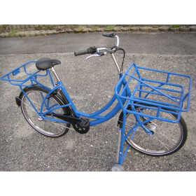 Postfahrrad e-Hopper mit Rollenständer Blau 3-Gang