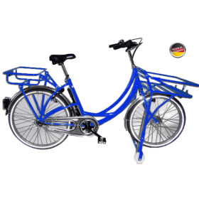 Postfahrrad e-Hopper mit Rollenständer Blau 3-Gang