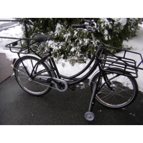 Postfahrrad e-Hopper mit Rollenständer Schwarz 7-Gang