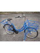 Postfahrrad e-Hopper mit Rollenständer Schwarz 7-Gang