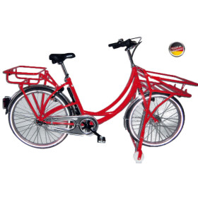 Postfahrrad e-Hopper mit Rollenständer Rot 3-Gang