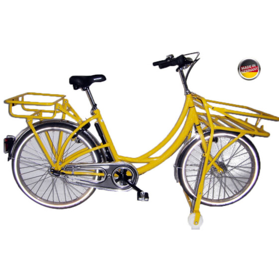 Postfahrrad e-Hopper mit Rollenständer Gelb 7-Gang