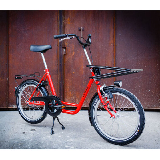 Werksrad Parad 200 Industrie - Profi Rot 3-Gang mit Frontkorb