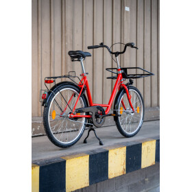 Werksrad Parad 240 Industrie - Profi Rot 1-Gang mit Heckkorb
