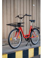 Werksrad Parad 240 Industrie - Profi Rot 1-Gang mit Heckkorb