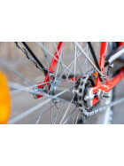Werksrad Parad 240 Industrie - Profi Rot 1-Gang mit Heckkorb