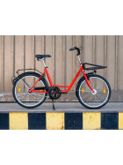 Werksrad Parad 240 Industrie - Profi Rot 1-Gang mit Heckkorb