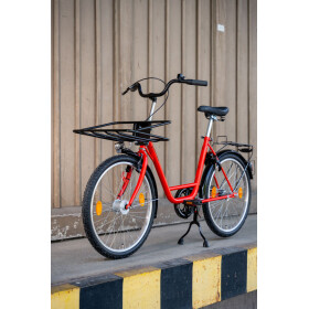 Werksrad Parad 240 Industrie - Profi Gelb 1-Gang mit Heckkorb