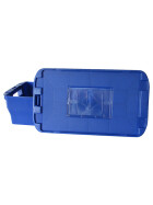 Deckel für Postkisten Farbe blau mit Etikettentasche