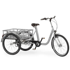Lastendreirad Cargo-Wheeler Ladefläche: 82 x 60 x 25 cm Verkehrsblau mit e-Motor Bosch Active Line
