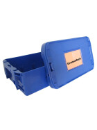 Deckel für Postkisten Farbe rot mit Etikettentasche