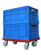 Stapelbarer Klappbehälter Clever-Retail-Box, Größe 60x40x28,5cm