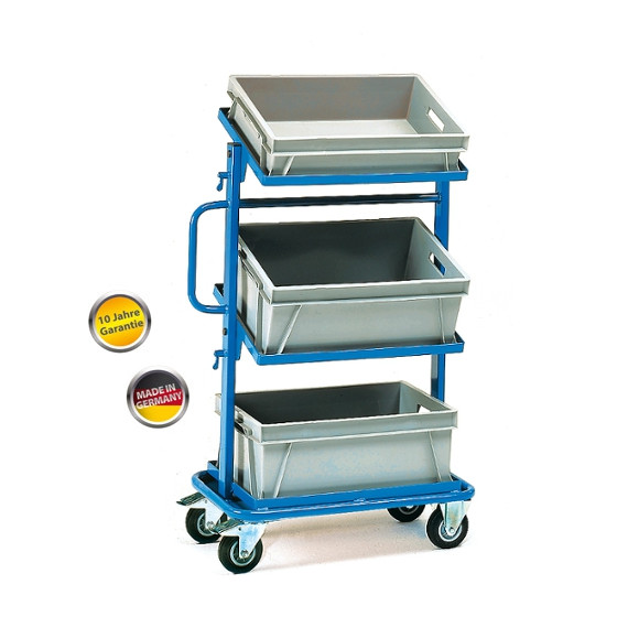 Behälterwagen/Beistellwagen Ladeflächen neigbar mit Bodenplatten
