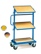 Behälterwagen/Beistellwagen Ladeflächen neigbar mit Bodenplatten