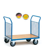 Plattformwagen Doppelstirnwandwagen mit starkem Drahtgitter 1000x700 mm