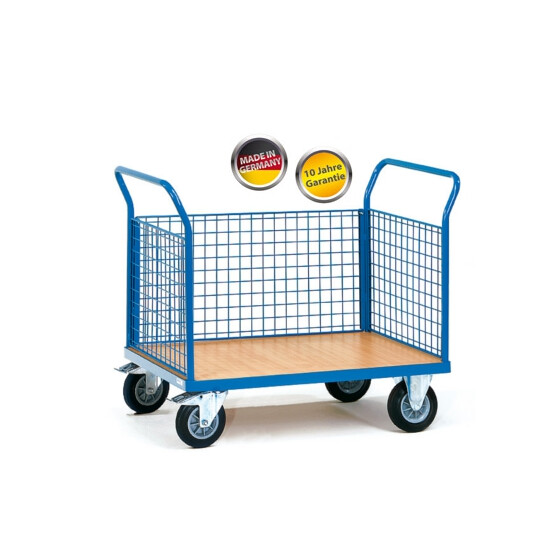 Plattformwagen Dreiwandwagen mit starkem Drahtgitter 1000x600 mm