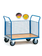Plattformwagen Dreiwandwagen mit starkem Drahtgitter 1200x800 mm