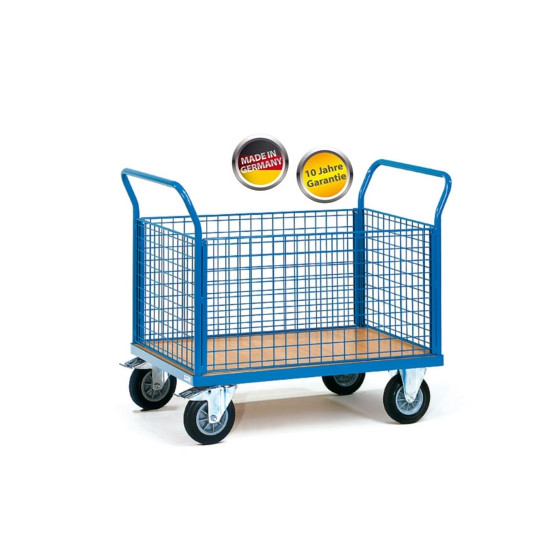 Plattformwagen Vierwandwagen mit starkem Drahtgitter 1000x600 mm