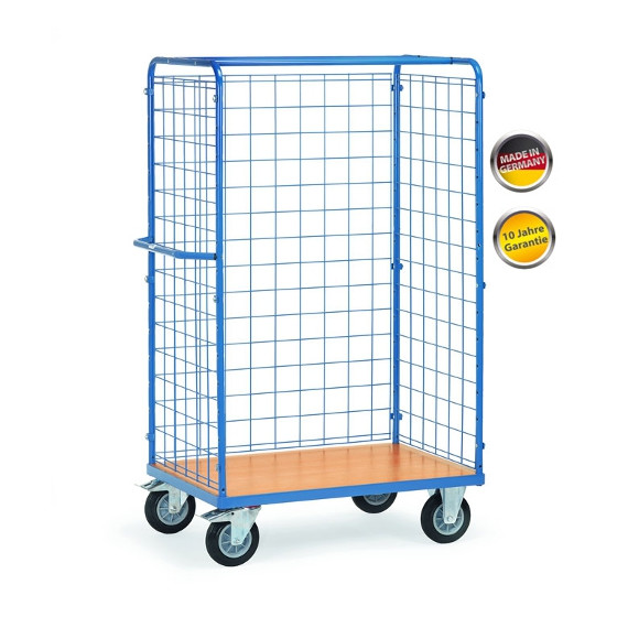 Paketwagen mit Drahtgitterwänden hoch 1000x700 mm