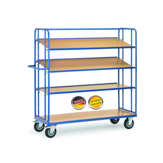 Etagenwagen mit 3 verstellbaren Böden hoch 1250x610 mm