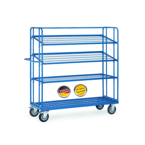 Etagenwagen mit 3 verstellbaren Gitterböden 1250x610 mm